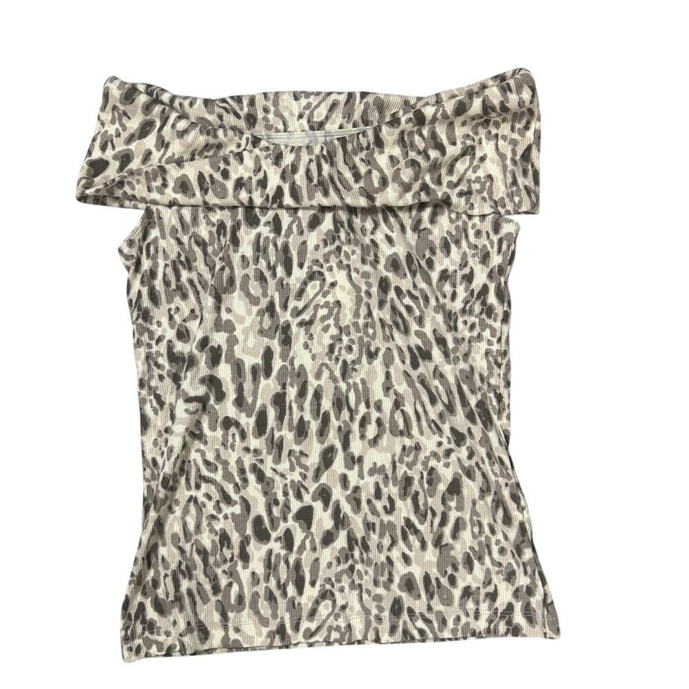 Anthropologie Pilcro Off the Shoulder Twist Rib Top NEW